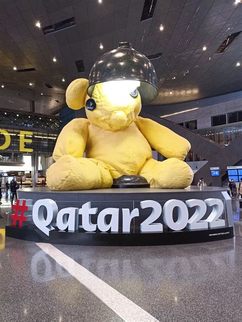 lamp bear hamad airport